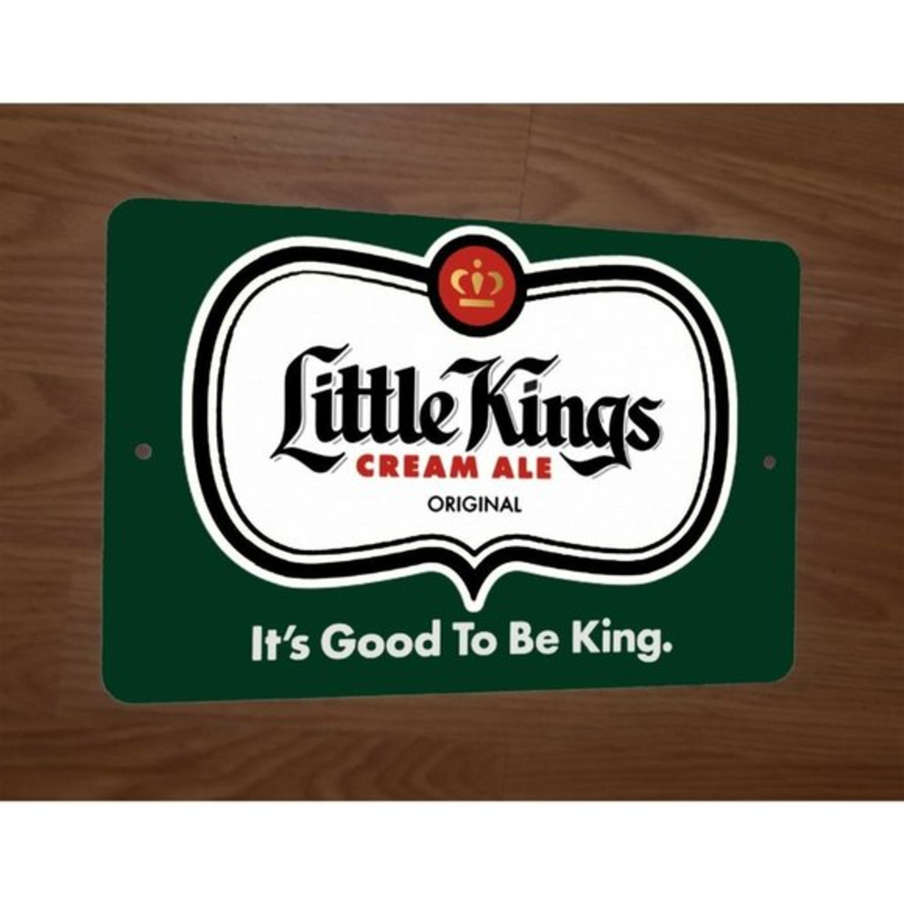 Little Kings Cream Ale Original Beer Lager Ad 8x12 Metal‎ Wall Bar Sign